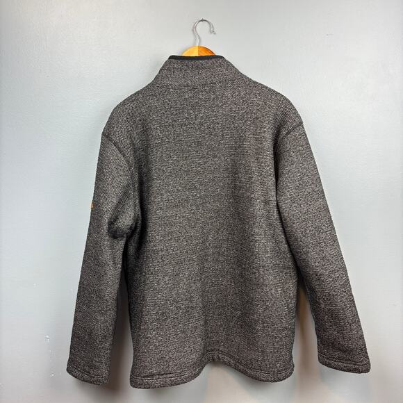 Orvis Classic Collection 1/4 Zip Sherpa Lined Pullover Gray Black Long Sleeve LG - Picture 3 of 9